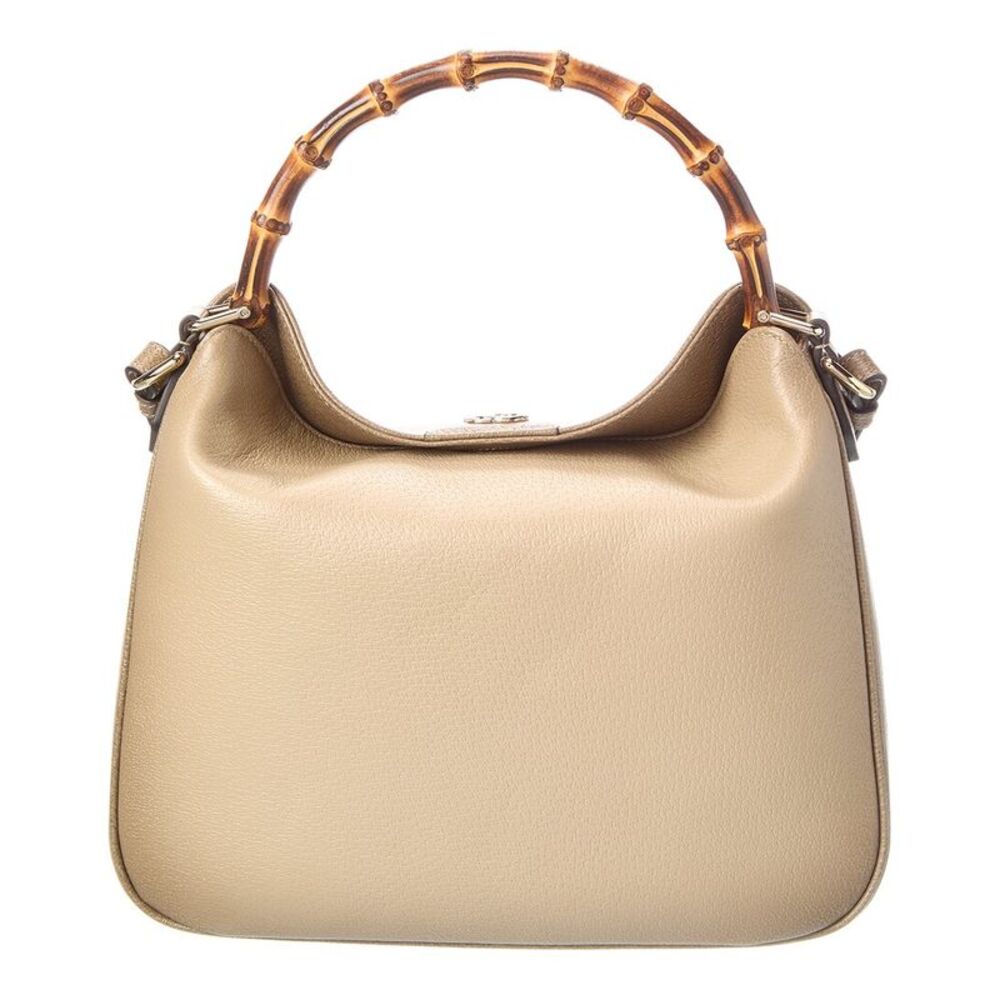 Gucci Diana Medium Leather Handbag, Beige - Picture 2 of 4
